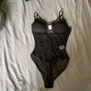 Black Wanderlust Lace Bodysuit